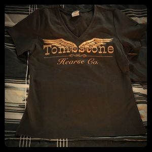 Tombstone Hearse Company Ladies baby tee